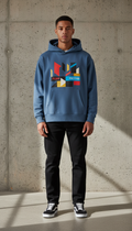 Skyline Blue streetwear hoodie