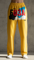Taxi Yellow relaxed-fit joggers